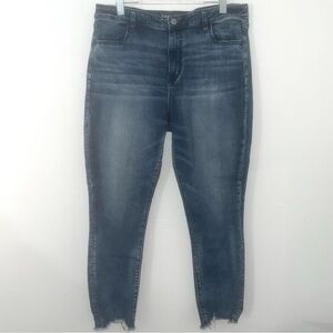 American Eagle Hi-Rise Blue Denim Jegging Crop - 20 Long